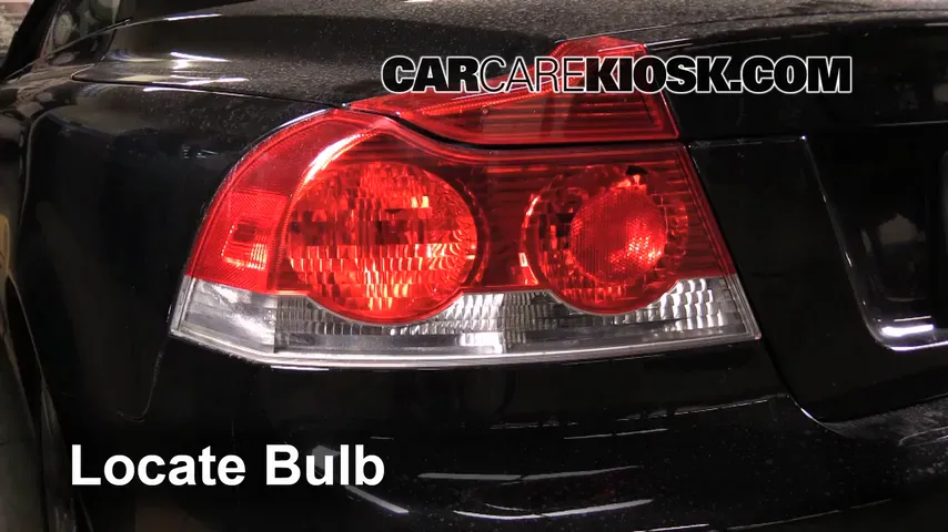 2008 Volvo C70 T5 2.5L 5 Cyl. Turbo Lights Reverse Light (replace bulb)